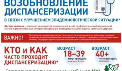 В ЦМСЧ-38 возобновилась диспансеризация